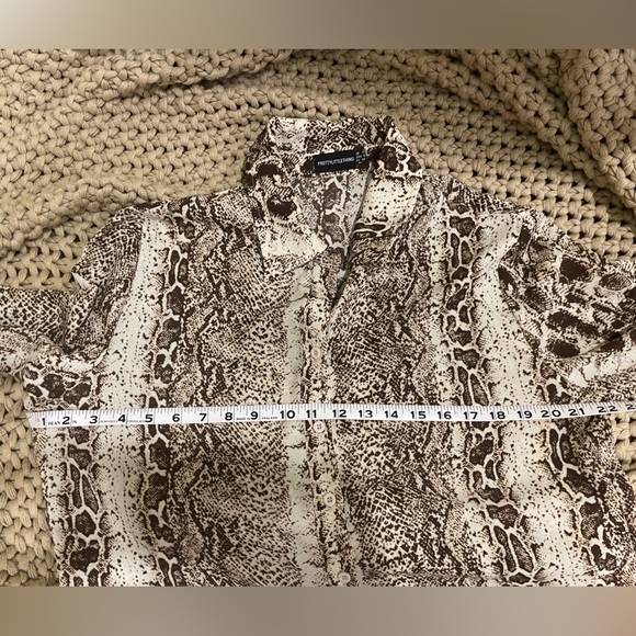 Animal Print 2 Piece set Brown and tan 6-8 - Picture 13 of 16